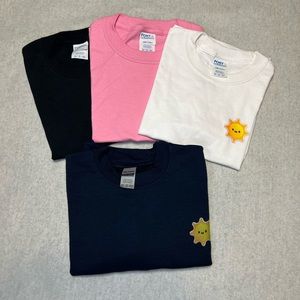 Sunshine 🌞 emoji- Tops (3) and Sweatshirt (1)